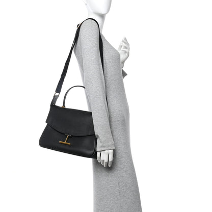 Tom Ford Calfskin Tara Top Handle Bag Black 2 of 9