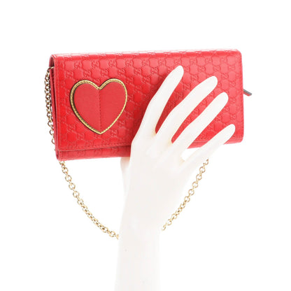 Gucci Microguccissima Chain Wallet Red 2 of 7