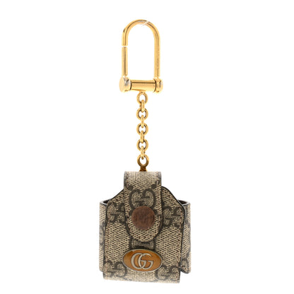 Gucci GG Supreme Monogram Ophidia AirPods Case Beige Ebony New Acero 1 of 6