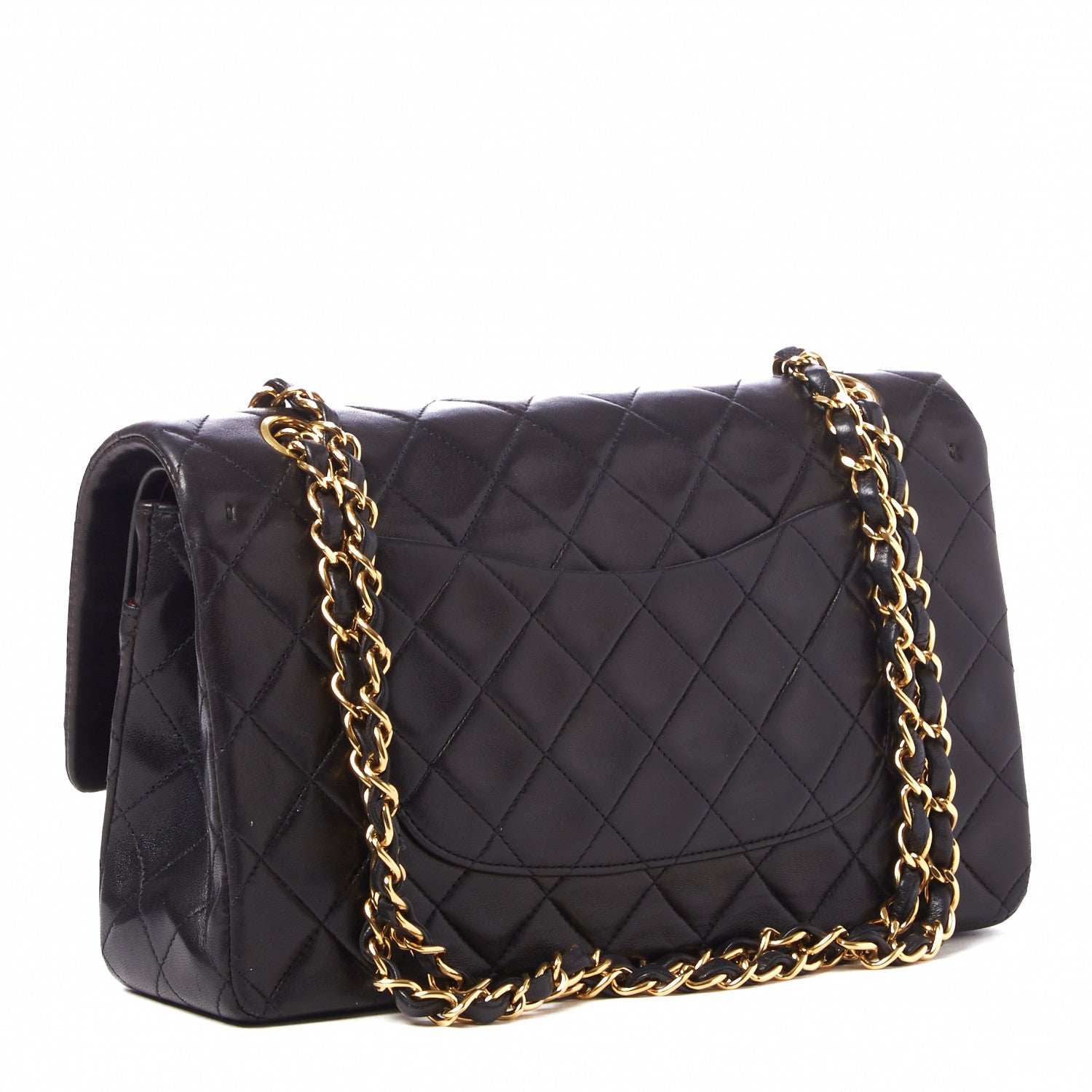 Chanel Lambskin Quilted Medium Double Flap Black 2 of 10
