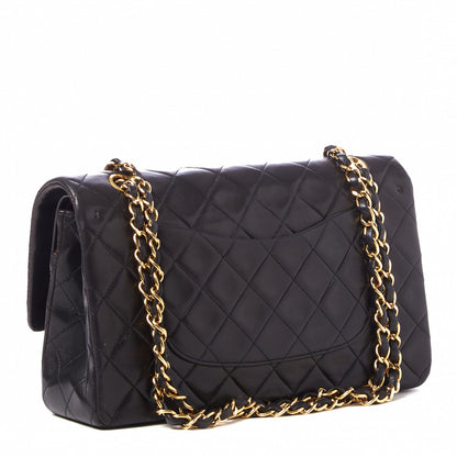Chanel Lambskin Quilted Medium Double Flap Black 2 of 10