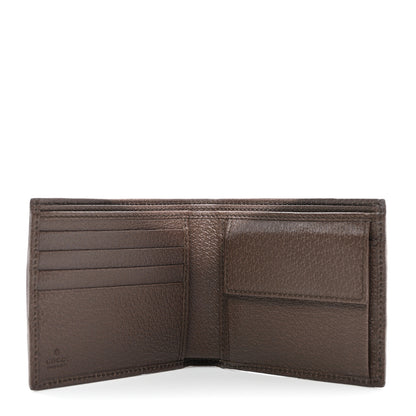 Gucci GG Supreme Monogram Web Mens Ophidia Bi-Fold Coin Wallet Beige New Acero 5 of 8