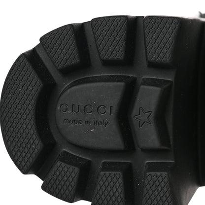 Gucci Calfskin Ankle Boots 39 Black Blue Hibiscus Red 6 of 9