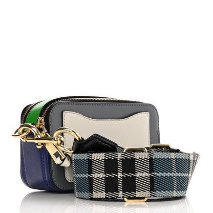 Marc Jacobs Saffiano Small Snapshot Camera Bag Grey Multicolor 3 of 12