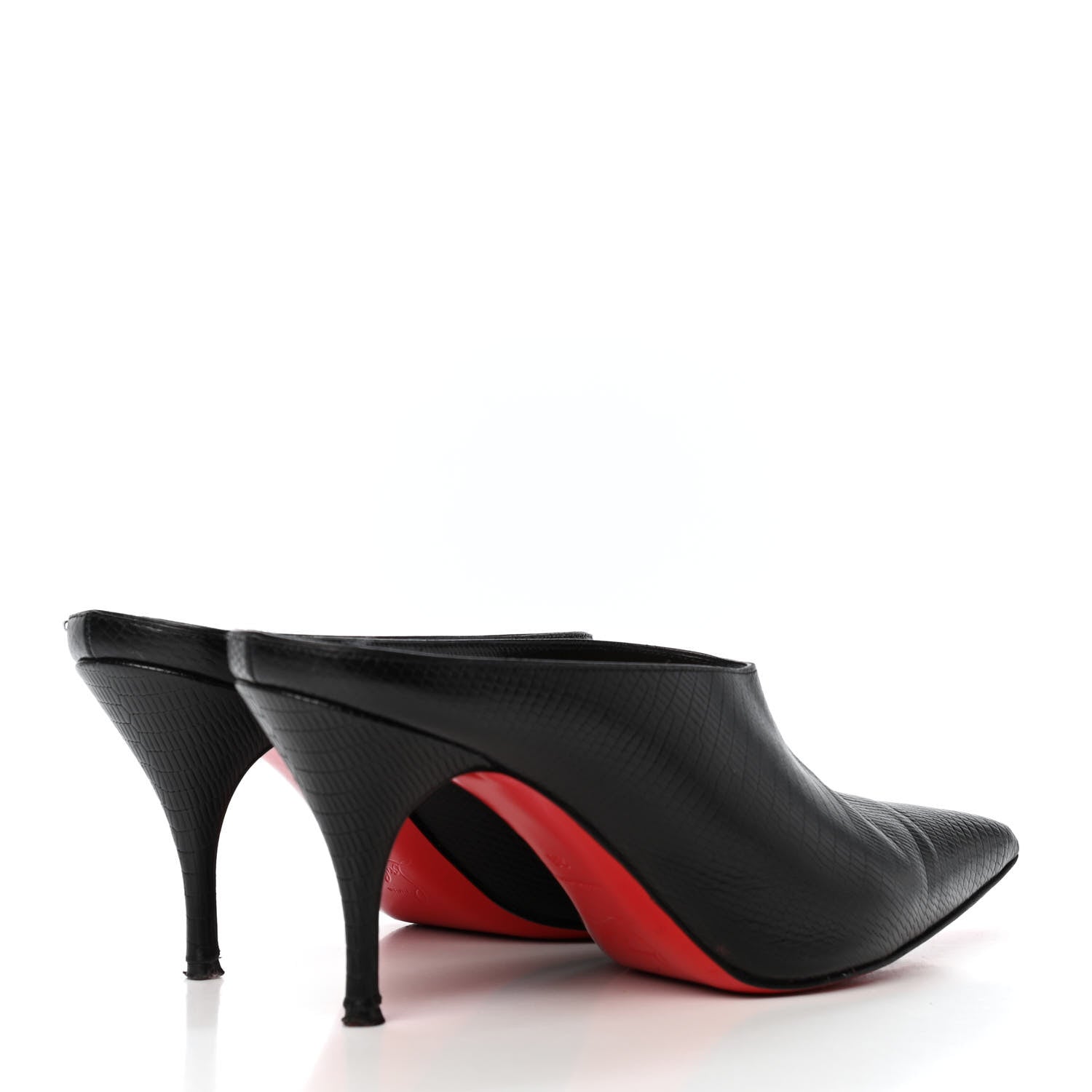 Christian Louboutin Calfskin Zarli Quart 80 Mules 36 Black 3 of 4