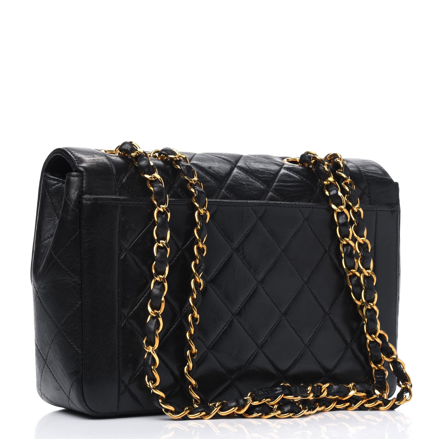Chanel Lambskin Quilted Small Single Flap Black 2 of 5
