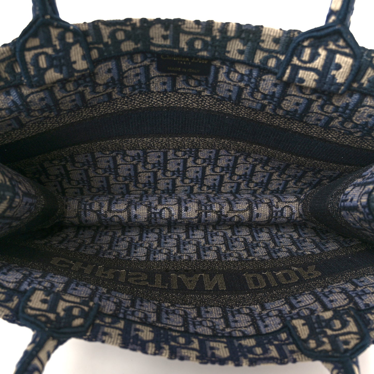 Oblique Medium Book Tote Blue Multicolor