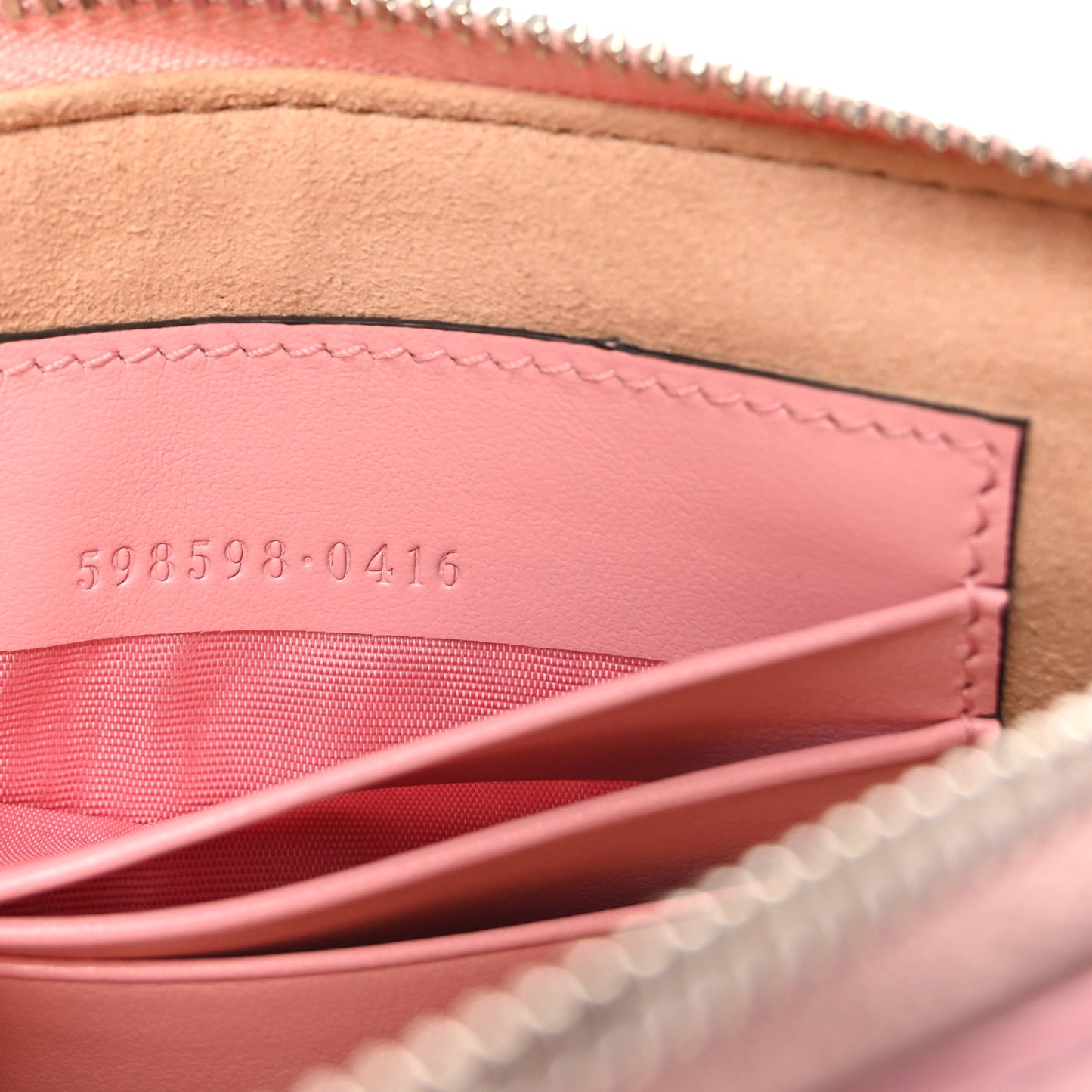 Calfskin Matelasse GG Marmont Wrist Wallet Wild Rose