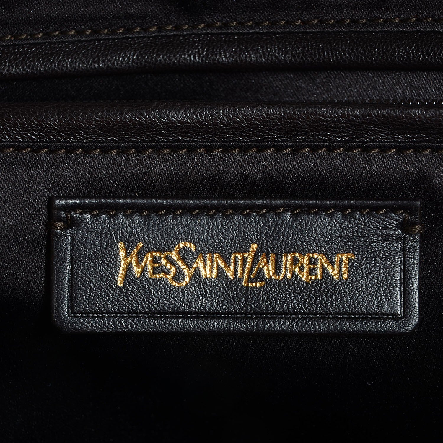 Saint Laurent Calfskin Oversized Muse Dark Beige 6 of 8