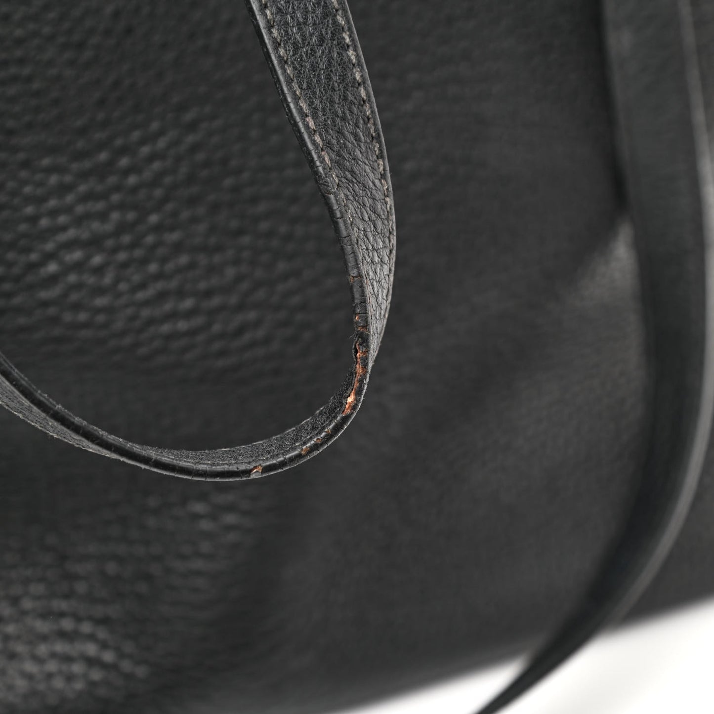 Vitello Phenix Embossed Logo Tote Black