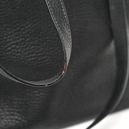 Prada Vitello Phenix Embossed Logo Tote Black 12 of 16