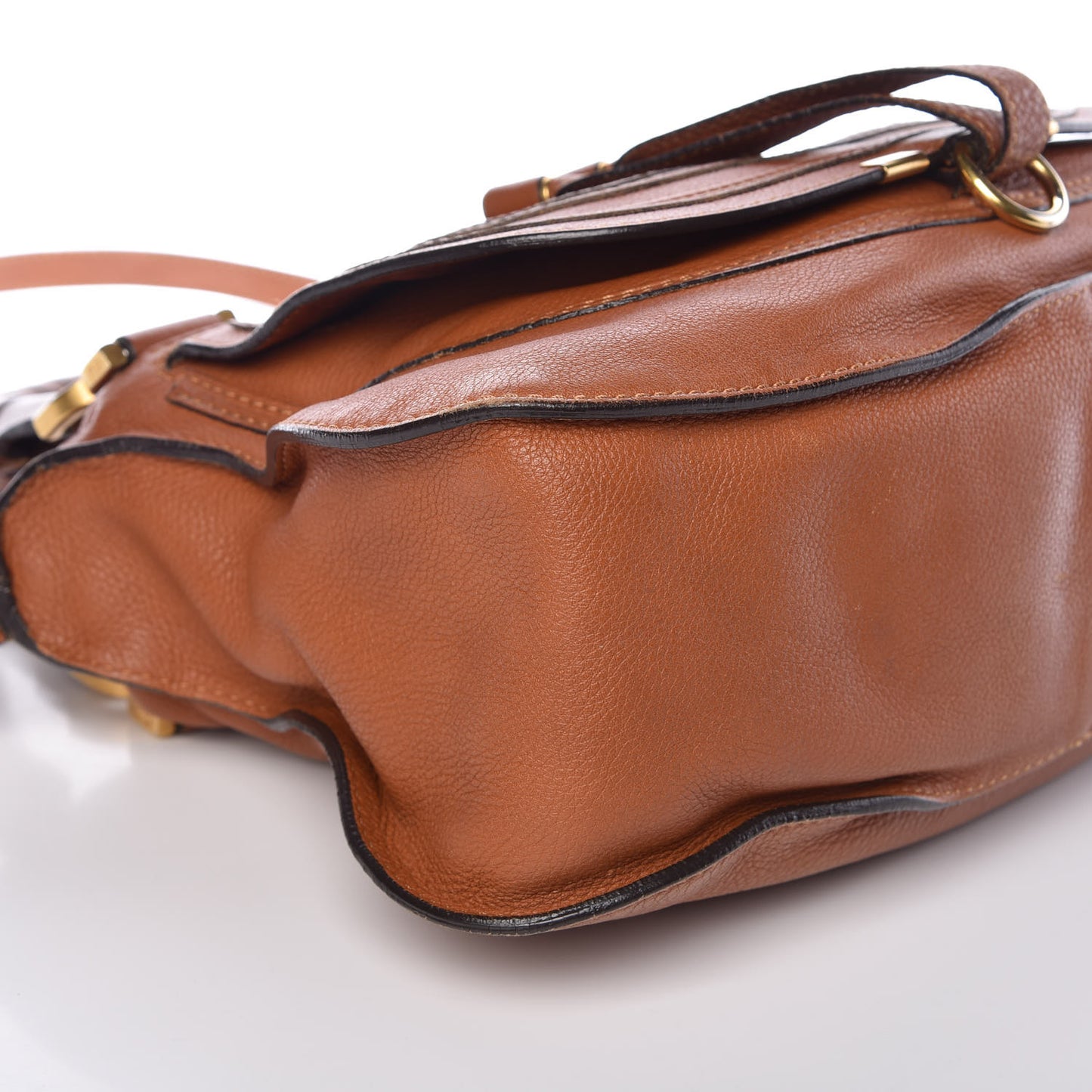 Calfskin Medium Marcie Satchel Tan