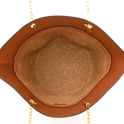 Celine Raffia Calfskin Medium Tan 5 of 11