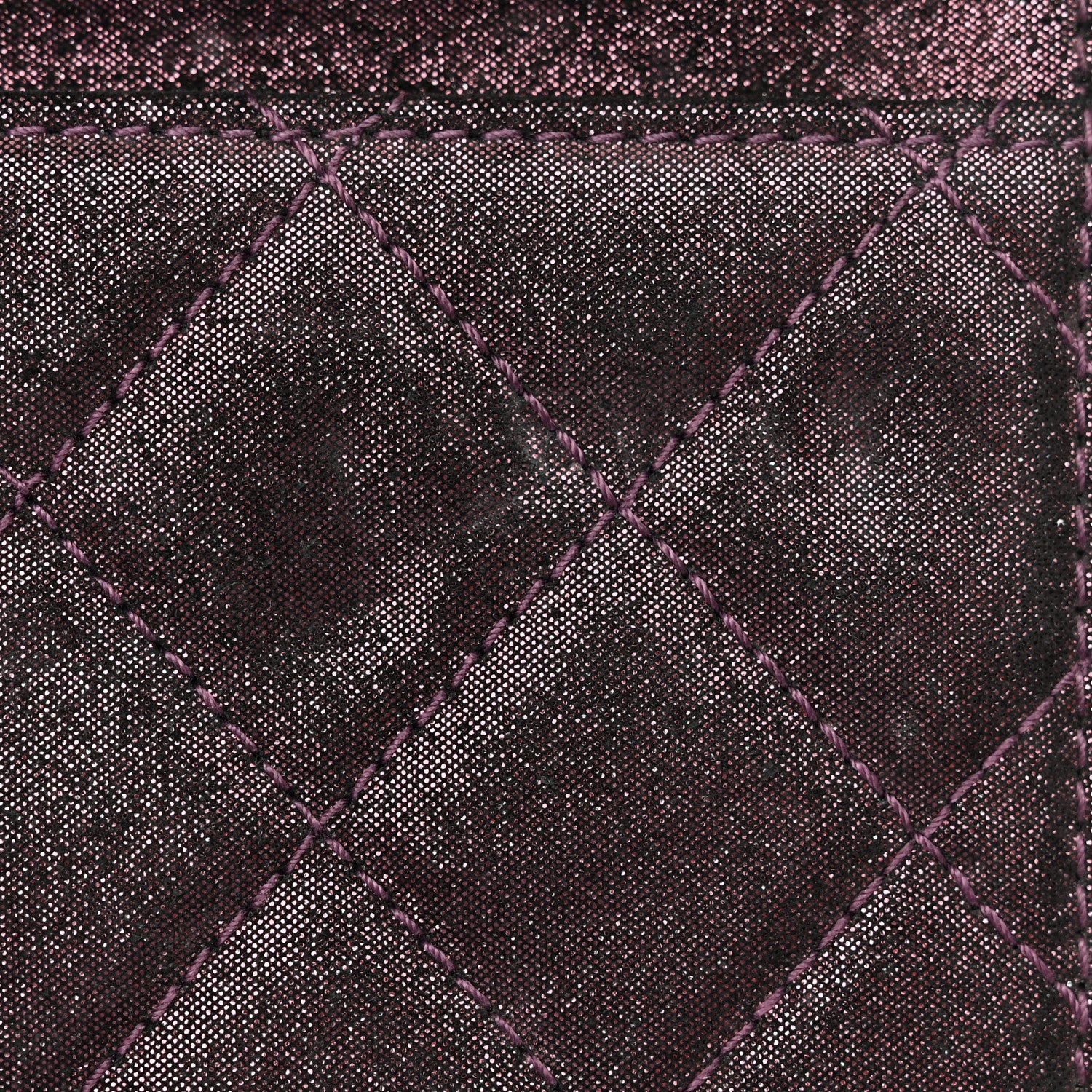 Chanel Iridescent Calfskin Quilted Tartan Button Wallet on Chain WOC 14 of 17