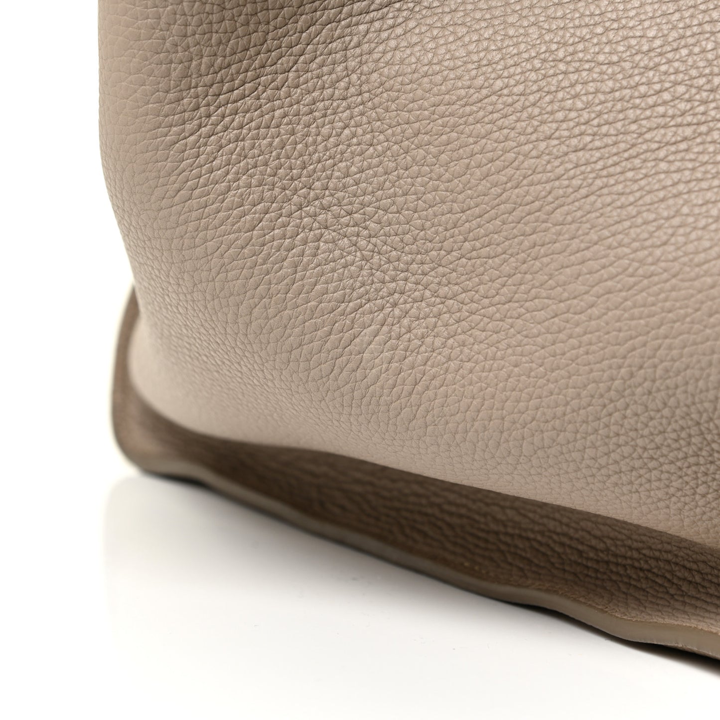 Supple Grained Calfskin Medium Big Bag Light Taupe