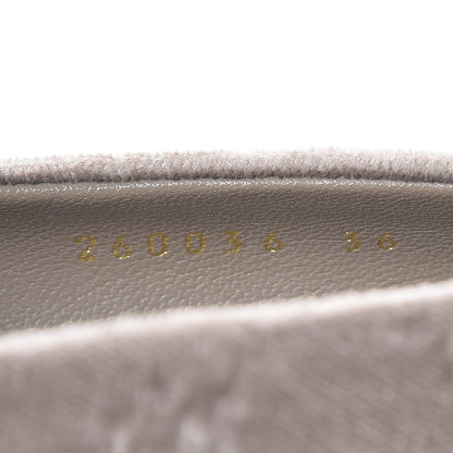 Gucci Velvet GG Monogram Horsebit Open Toe Pumps 36 New Fango 10 of 11