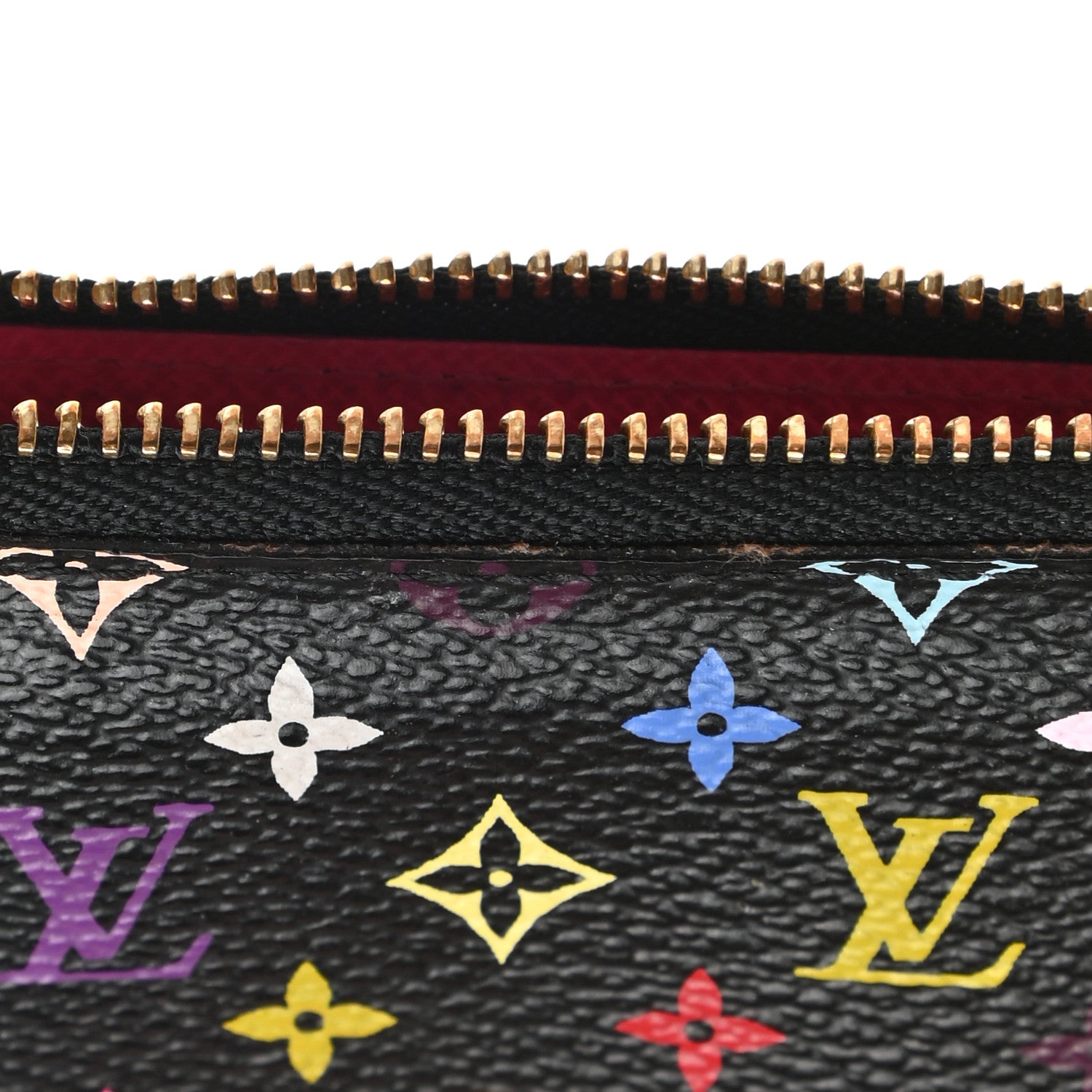 Louis Vuitton Monogram Multicolor Key Pouch Black Grenade 7 of 7