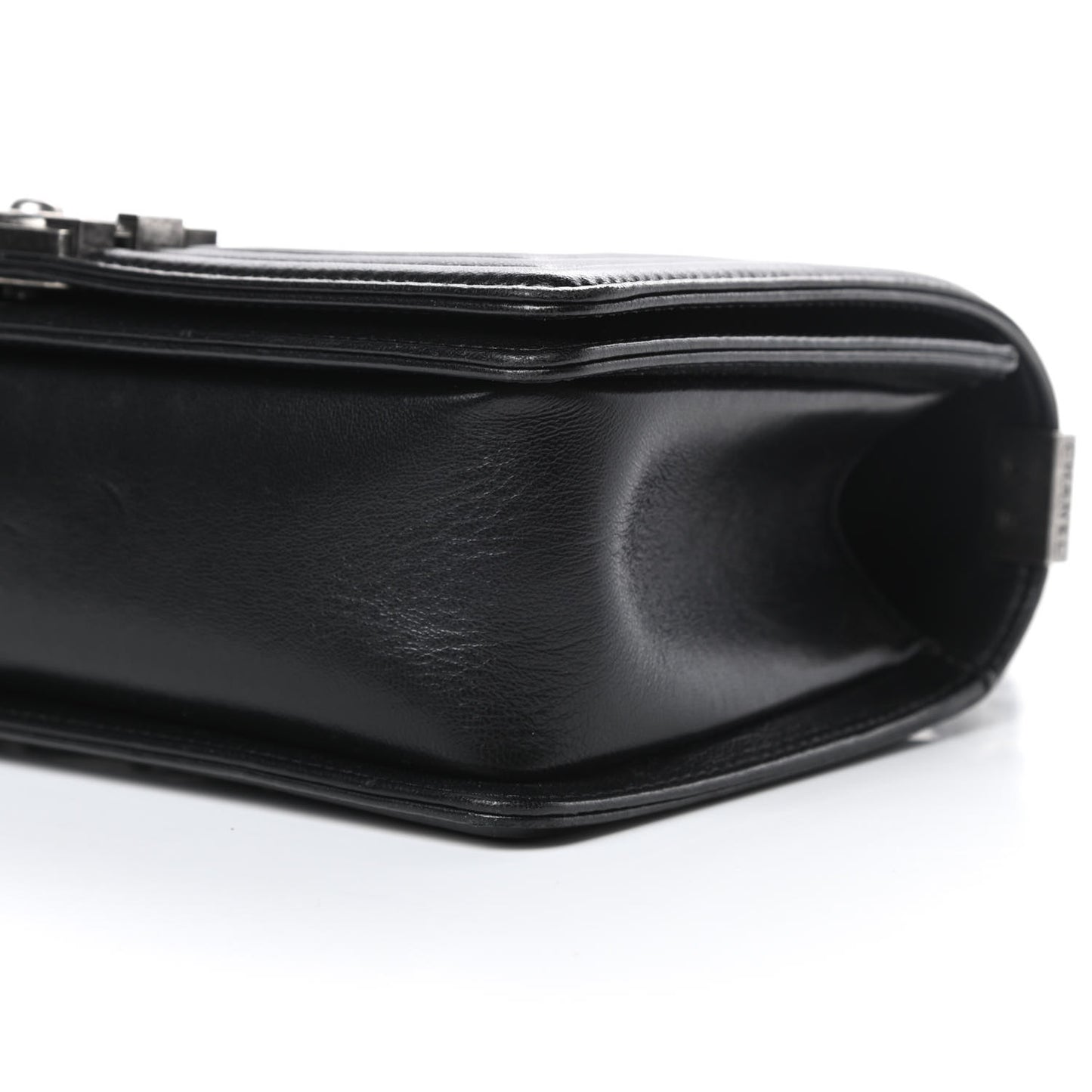 Lambskin Quilted Medium Boy Flap Black