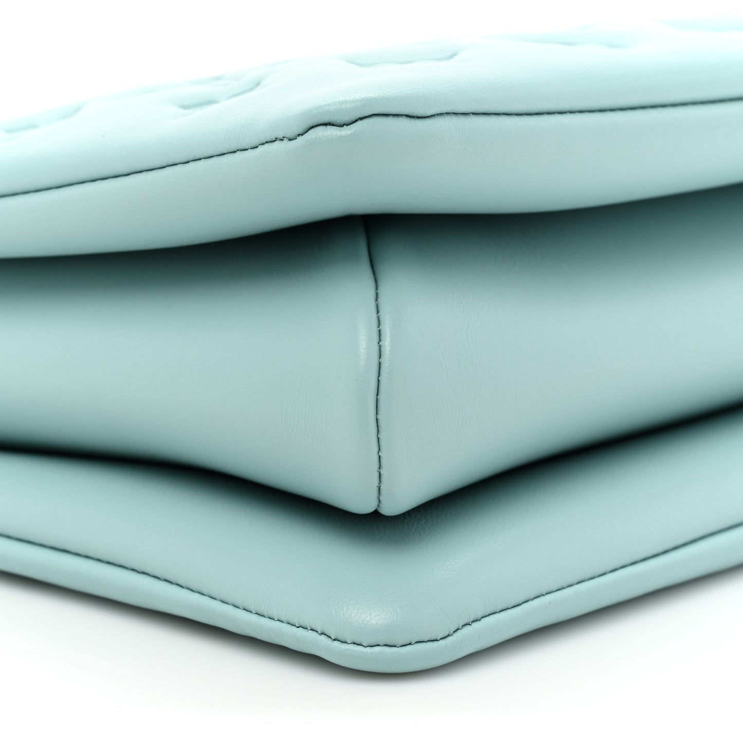 Lambskin Embossed Monogram Coussin PM Bleu