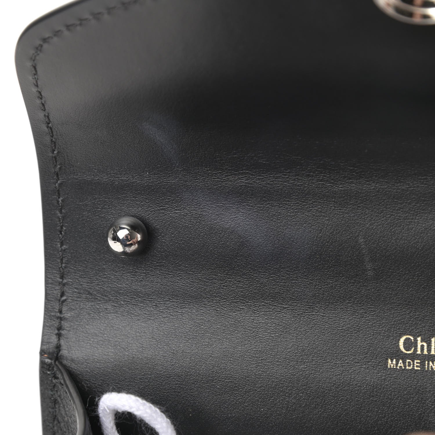 Chloe Shiny Goatskin Calfskin Mini Aby Chain Shoulder Bag Black 11 of 12