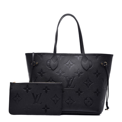 Louis Vuitton Empreinte Monogram Giant Neverfull MM Black 1 of 8