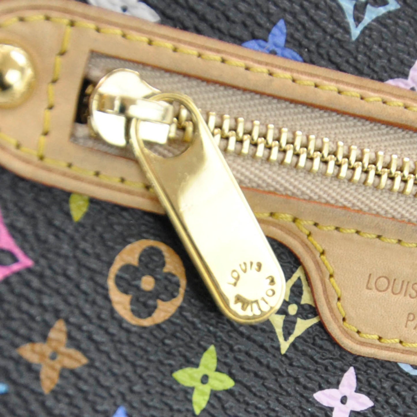 Monogram Multicolor Pochette Plate GM Black
