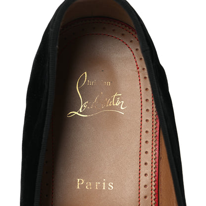 Christian Louboutin Velvet Mens Flat Loafers 42.5 Black 9 of 14