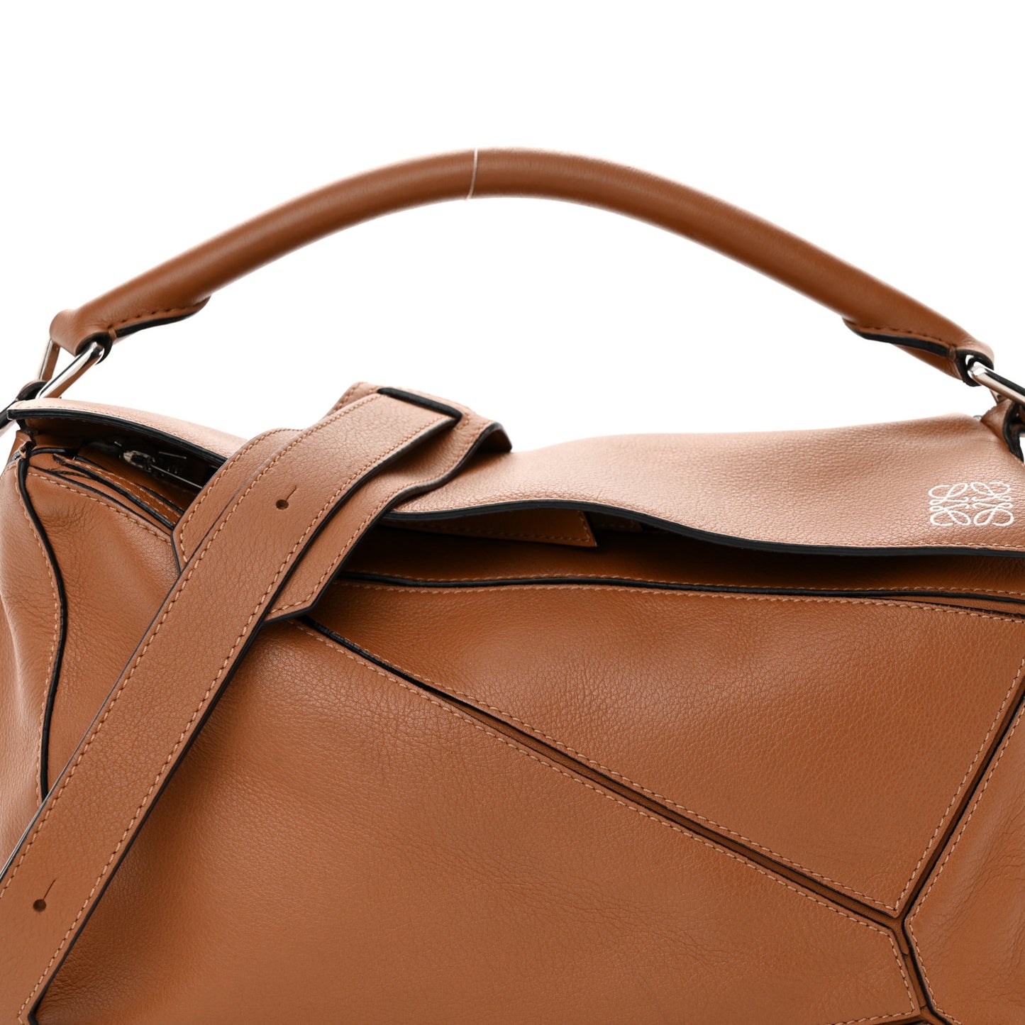 Calfskin Medium Puzzle Bag Tan