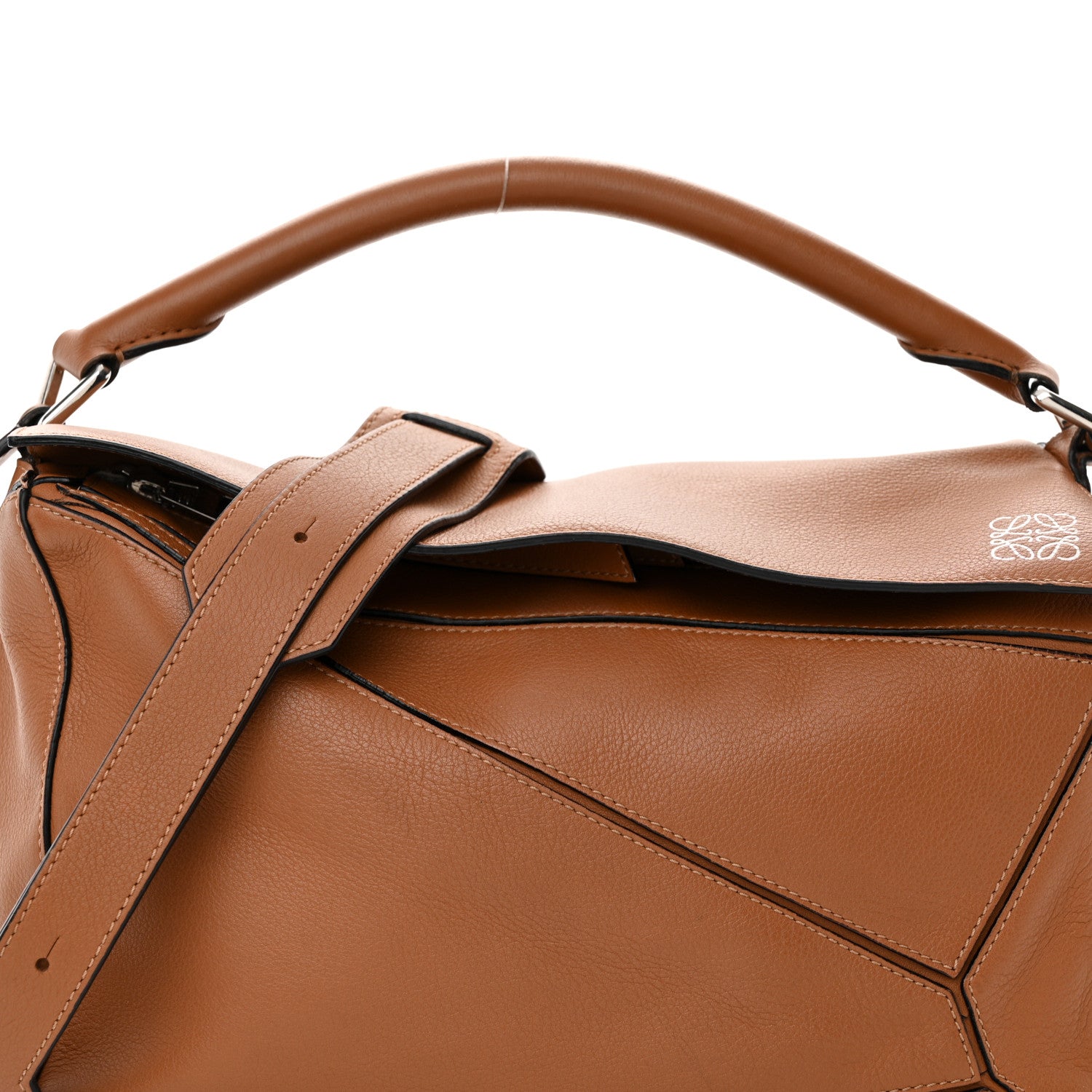 Loewe Calfskin Medium Puzzle Bag Tan 7 of 9