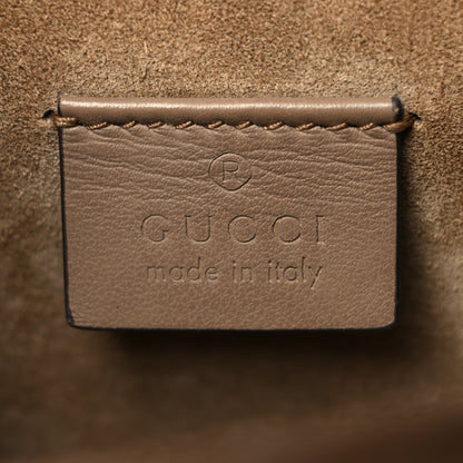 Gucci GG Supreme Monogram Suede Crystal Small Dionysus Shoulder Bag Beige Ebony Taupe 6 of 11