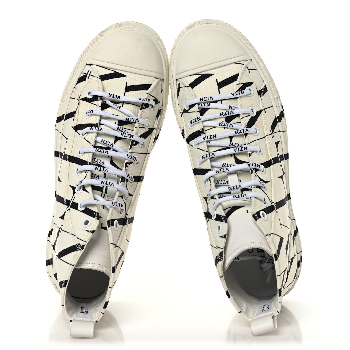Fabric VLTN Mens Times Giggies High Top Sneakers 41 White