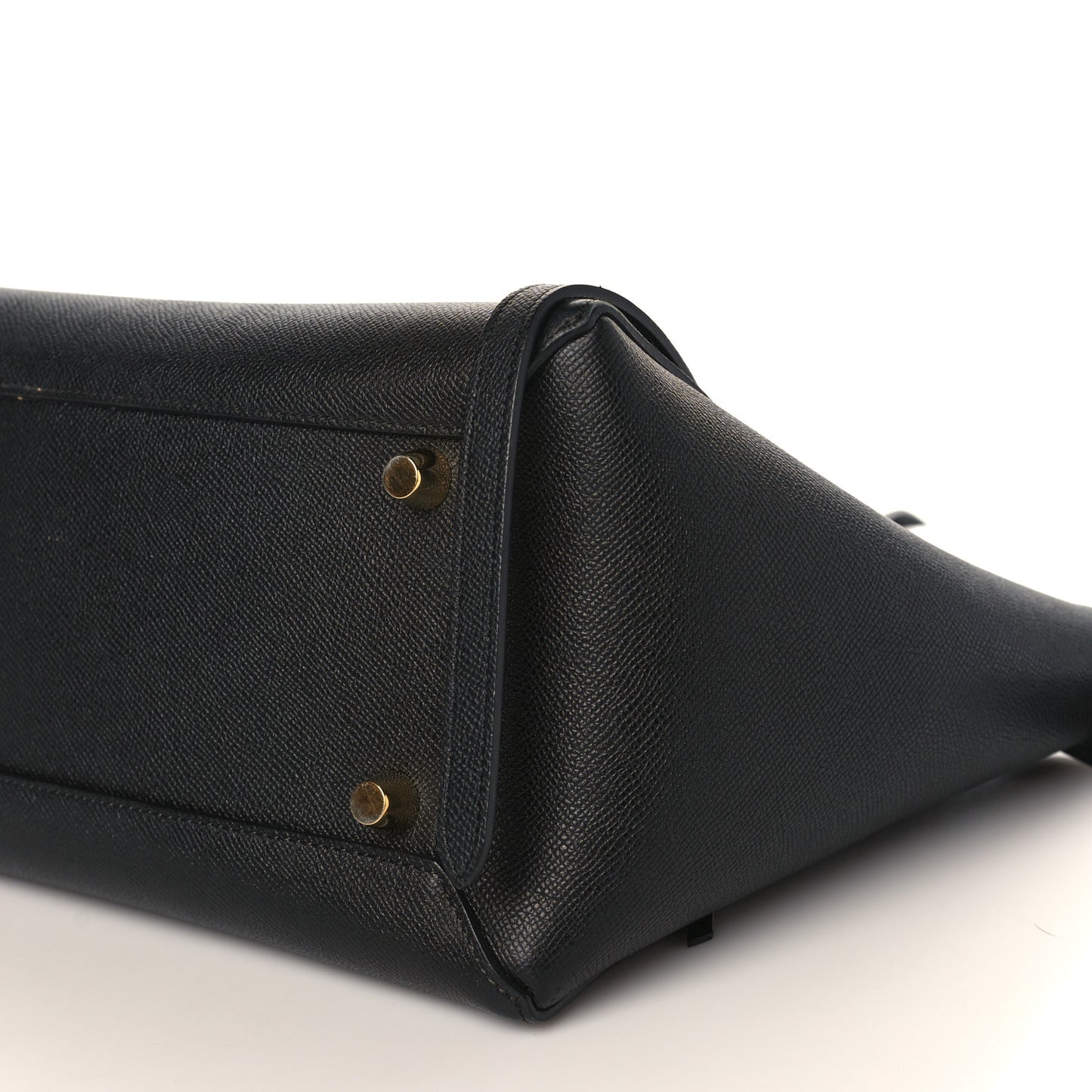 Grained Calfskin Mini Belt Bag Black