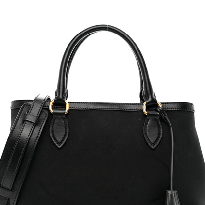 Prada Jacquard Logo Tote Black 5 of 10
