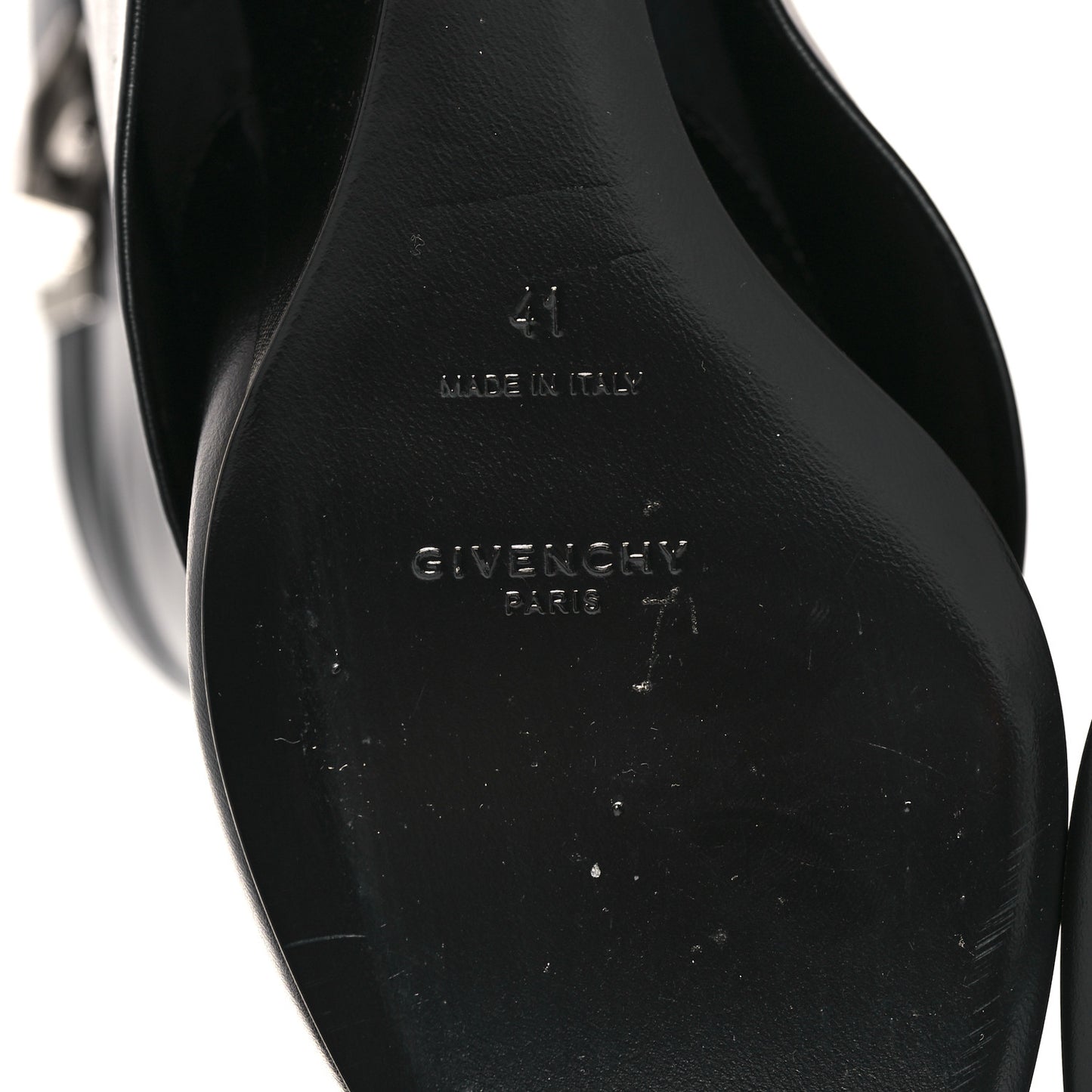 Calfskin Shark Lock Ankle Boots 41 Black