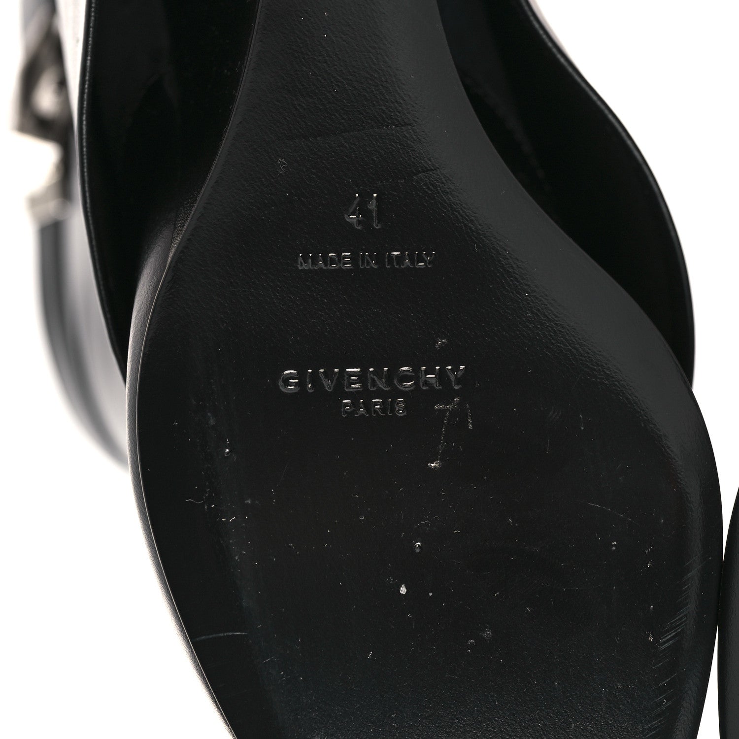 Givenchy Calfskin Shark Lock Ankle Boots 41 Black 6 of 7