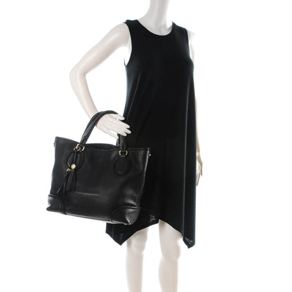 Gucci Calfskin Medium Marrakech Tote Black 2 of 8