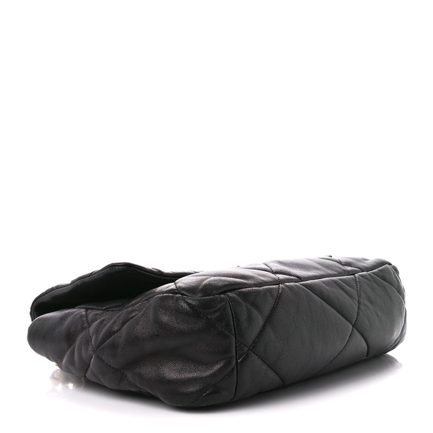 Lambskin Quilted Large Chanel 19 Flap Black