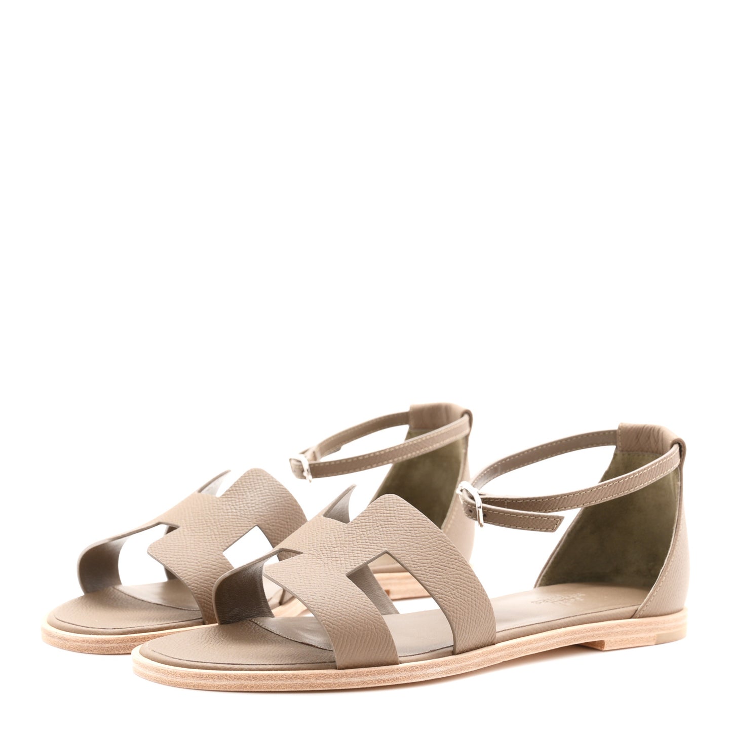 Epsom Santorini Sandals 38 Etoupe