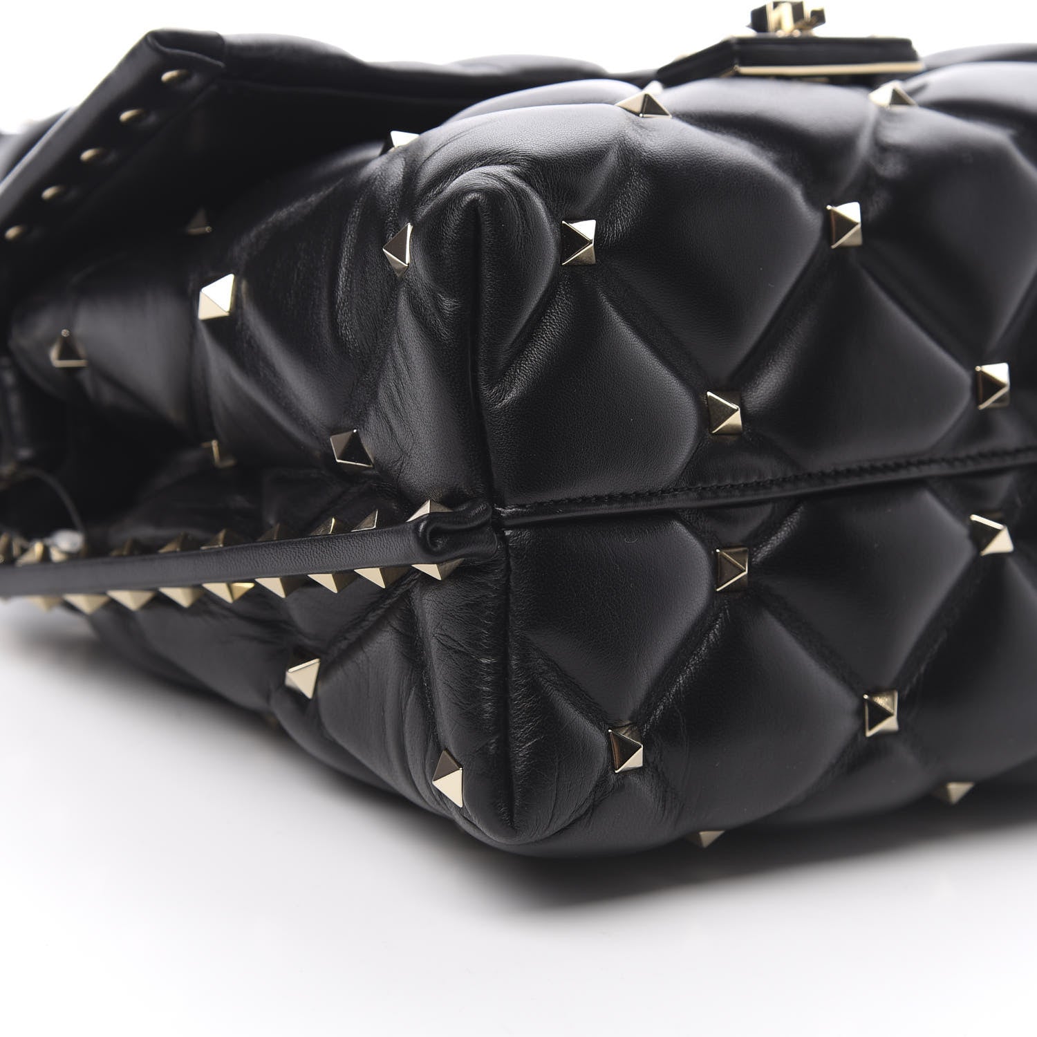 Valentino Garavani Nappa Medium Candystud Top Handle Bag Black 9 of 10