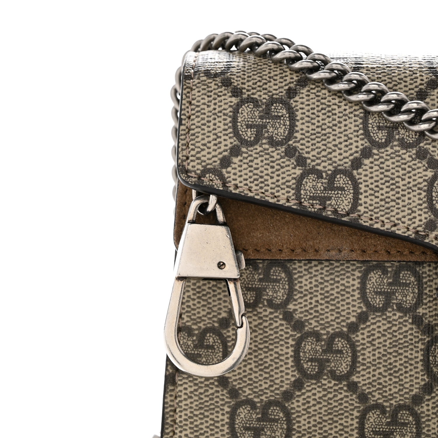 Gucci GG Supreme Monogram Super Mini Dionysus Shoulder Bag Taupe 11 of 13
