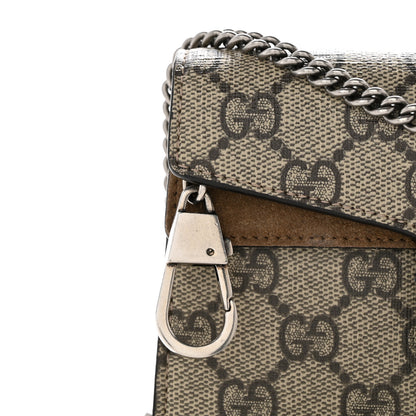 Gucci GG Supreme Monogram Super Mini Dionysus Shoulder Bag Taupe 11 of 13