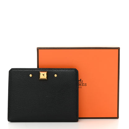 Hermes Chevre Mysore Medor Card Holder Black 8 of 8
