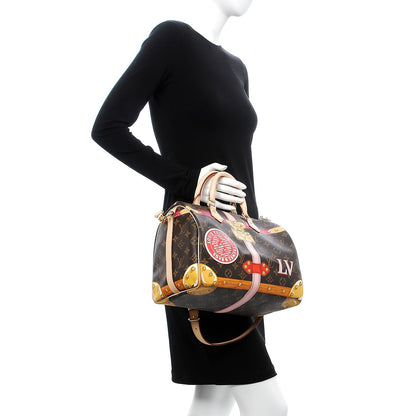 Louis Vuitton Monogram Summer Trunks Speedy Bandouliere 30 3 of 9
