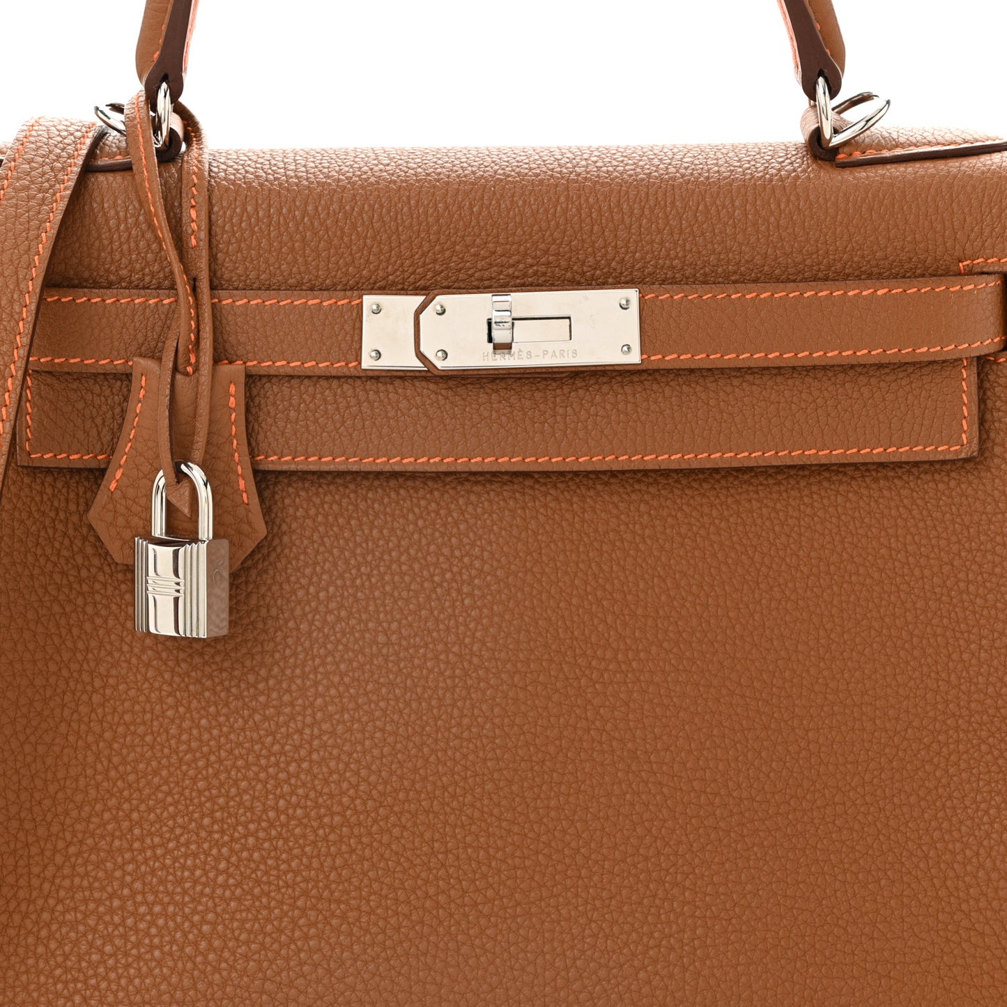 Togo Kelly Retourne 28 Gold Orange