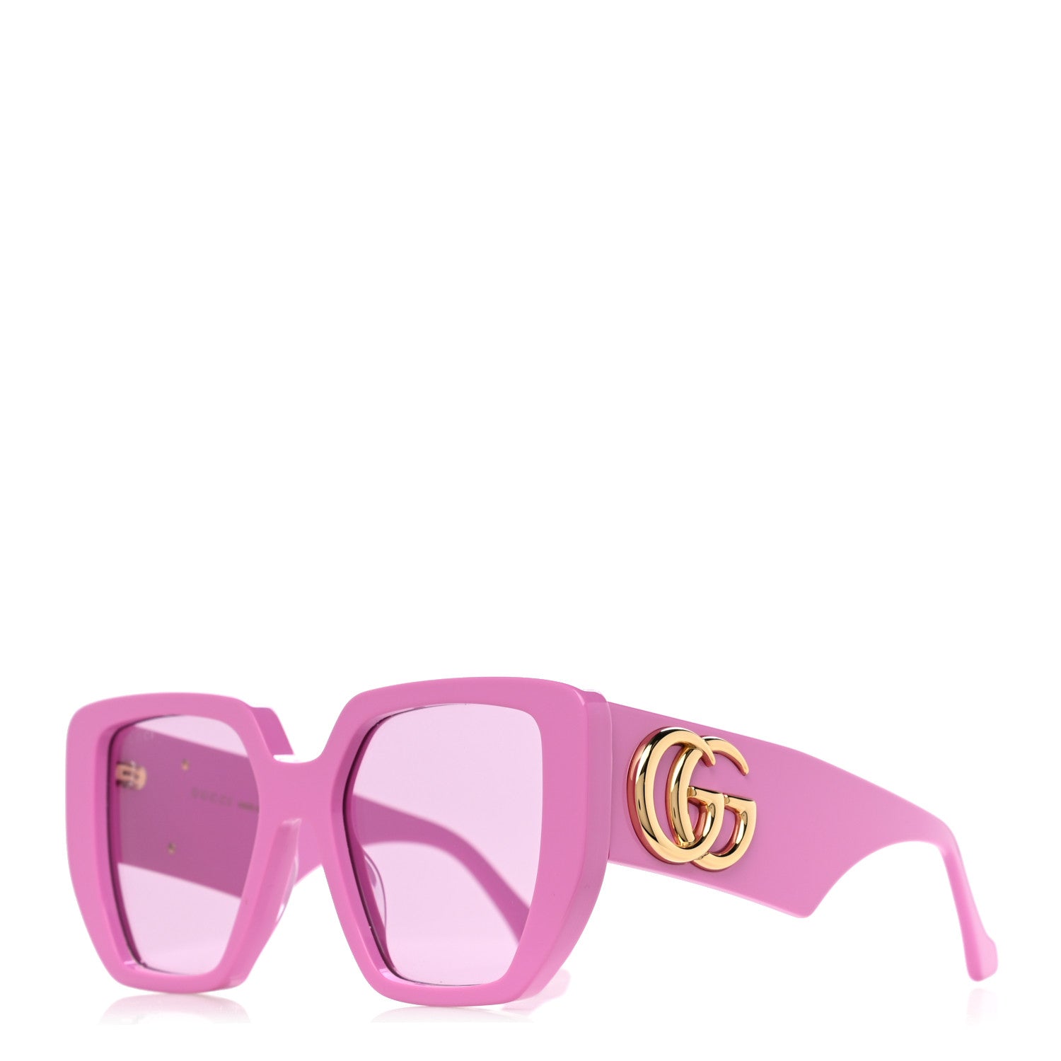 Gucci Acetate Square Frame Sunglasses GG0956S Pink 1 of 7