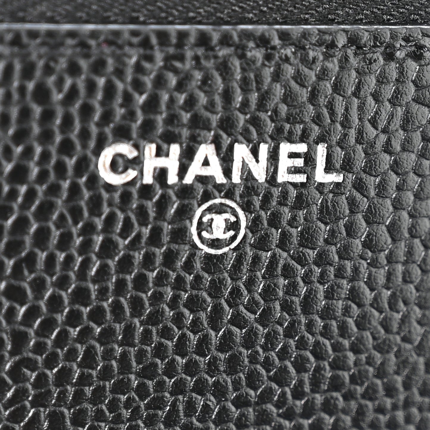 Lambskin Quilted Wallet On Chain WOC Black