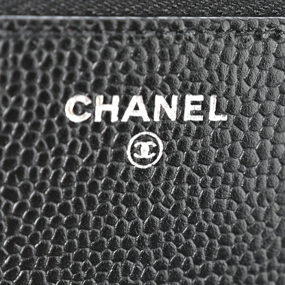 Chanel Lambskin Quilted Wallet On Chain WOC Black 6 of 12