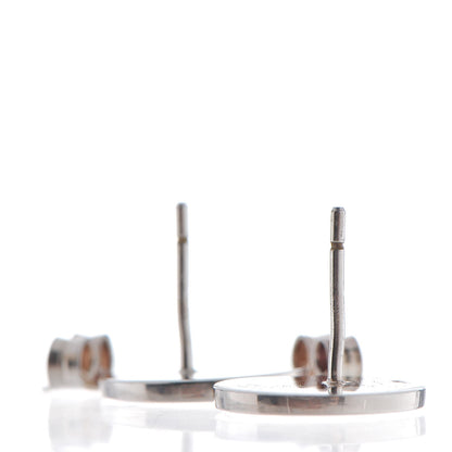 Gucci Sterling Silver Enamel GG Stud Earrings Black 3 of 5