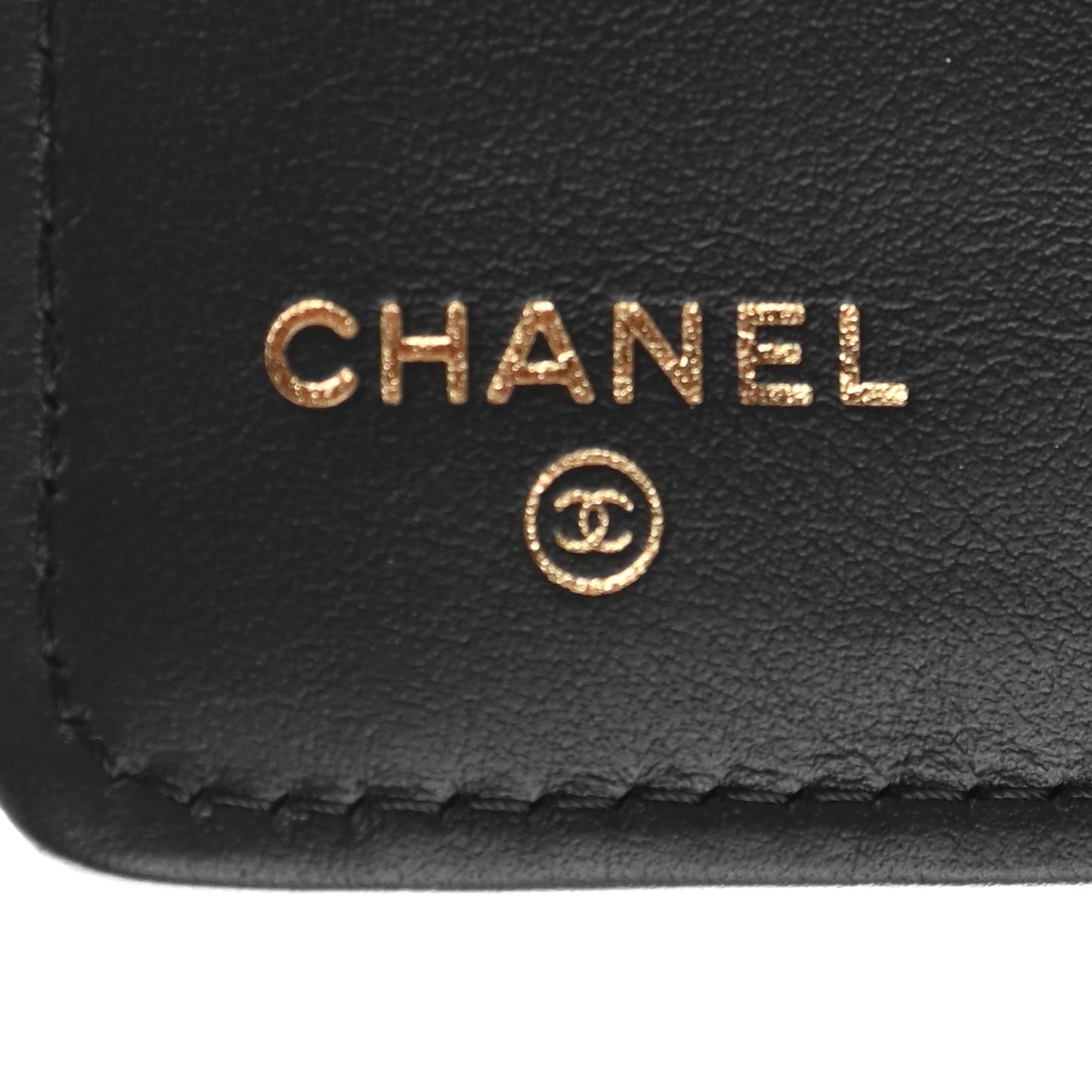 Caviar Quilted Boy Yen Wallet Black