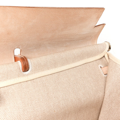 Hermes Toile Vache Calfskin Herbag 50 Natural 11 of 11